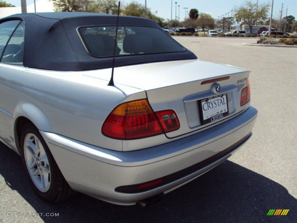 2004 3 Series 325i Convertible - Silver Grey Metallic / Grey photo #7