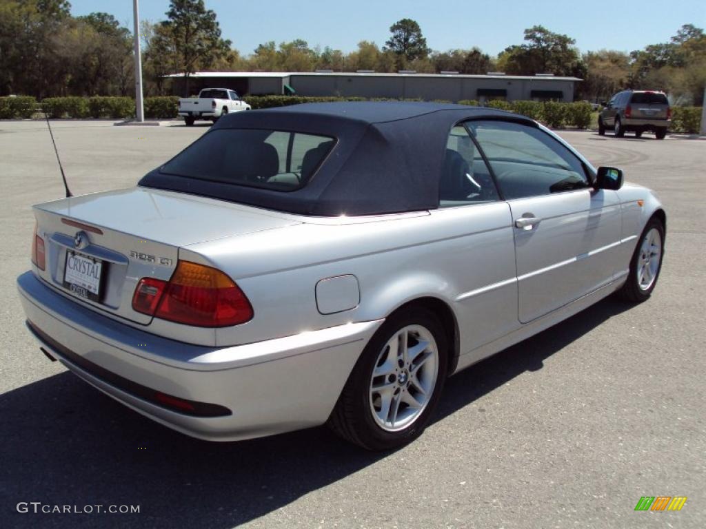 2004 3 Series 325i Convertible - Silver Grey Metallic / Grey photo #8