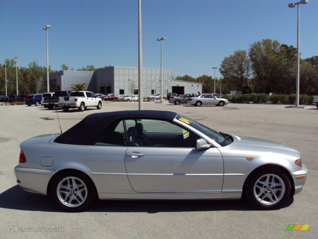 2004 3 Series 325i Convertible - Silver Grey Metallic / Grey photo #9