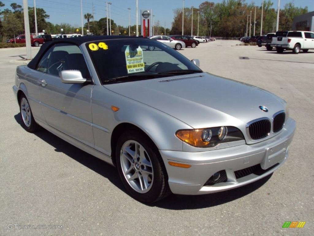 2004 3 Series 325i Convertible - Silver Grey Metallic / Grey photo #10