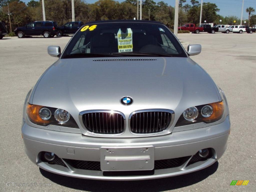 2004 3 Series 325i Convertible - Silver Grey Metallic / Grey photo #12