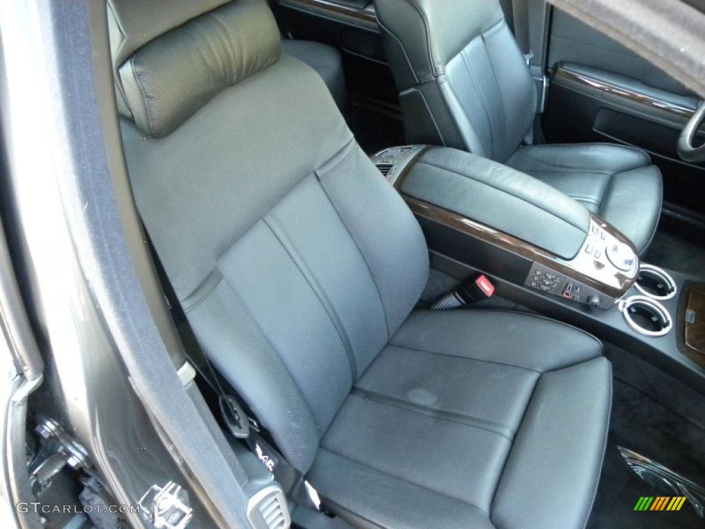 2004 7 Series 745Li Sedan - Titanium Grey Metallic / Black/Black photo #9