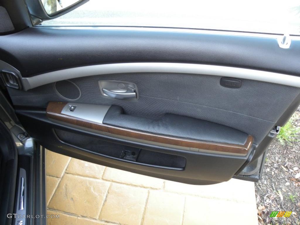 2004 7 Series 745Li Sedan - Titanium Grey Metallic / Black/Black photo #10