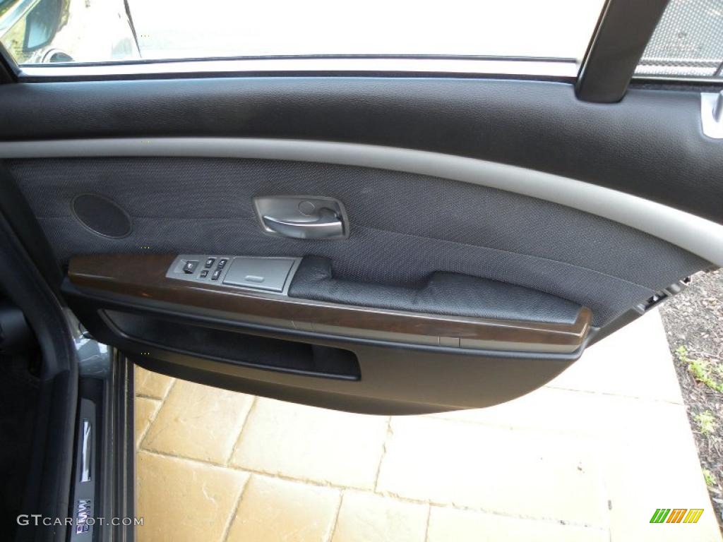 2004 7 Series 745Li Sedan - Titanium Grey Metallic / Black/Black photo #12
