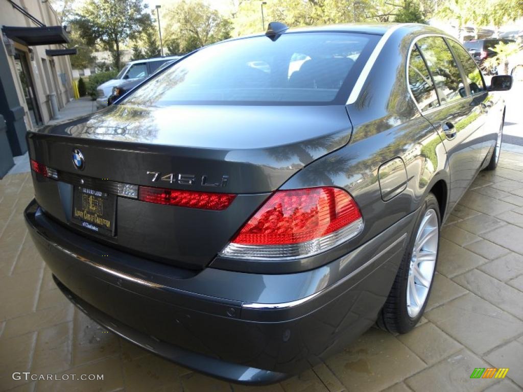 2004 7 Series 745Li Sedan - Titanium Grey Metallic / Black/Black photo #13
