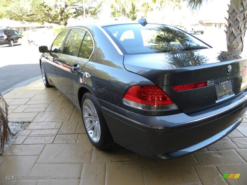 2004 7 Series 745Li Sedan - Titanium Grey Metallic / Black/Black photo #15