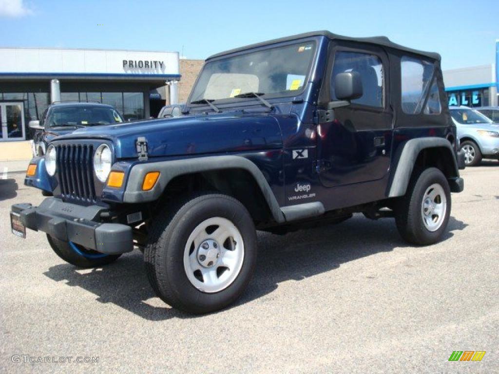 2004 Wrangler X 4x4 - Patriot Blue Pearl / Dark Slate Gray photo #2