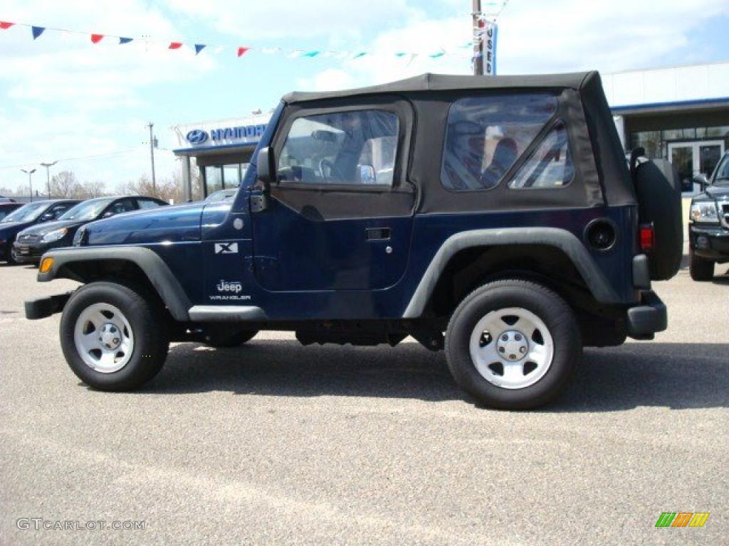 2004 Wrangler X 4x4 - Patriot Blue Pearl / Dark Slate Gray photo #3