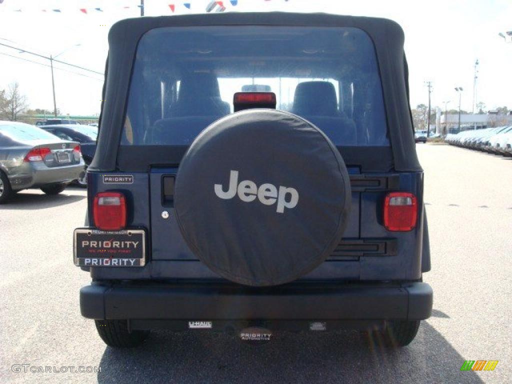 2004 Wrangler X 4x4 - Patriot Blue Pearl / Dark Slate Gray photo #5