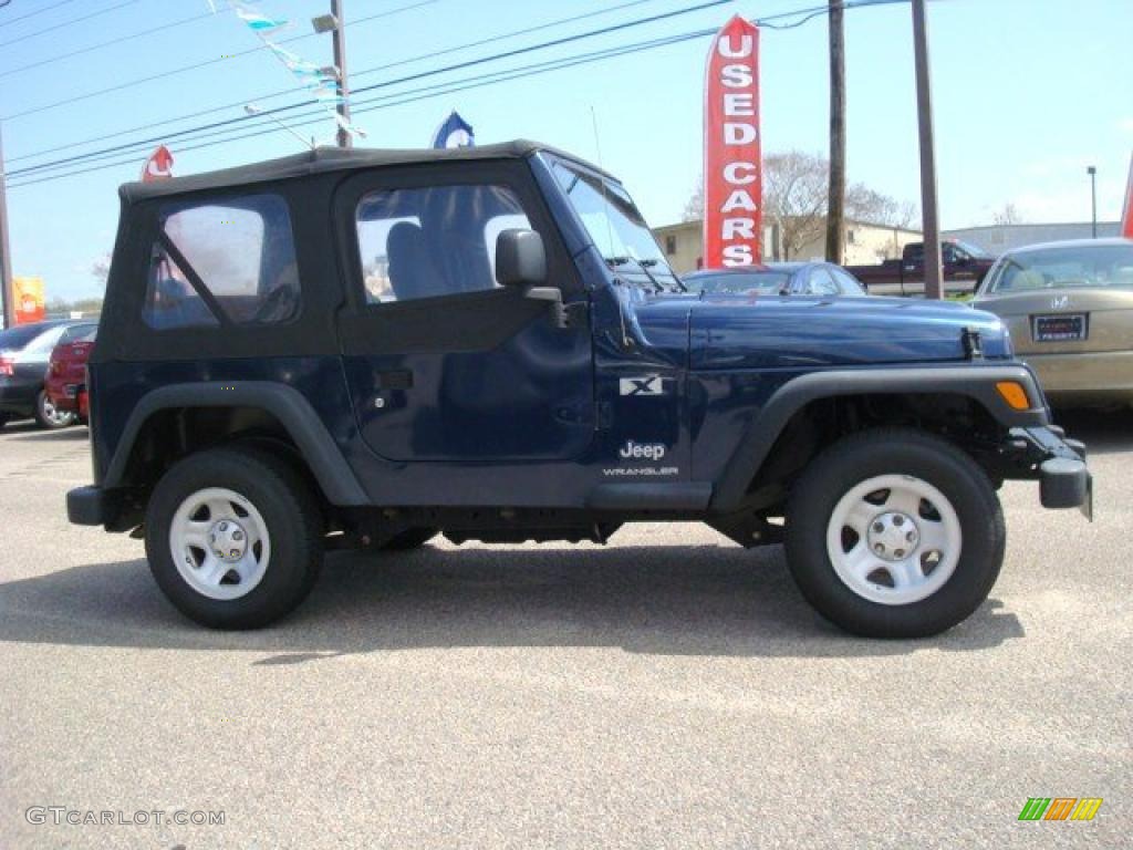 2004 Wrangler X 4x4 - Patriot Blue Pearl / Dark Slate Gray photo #7