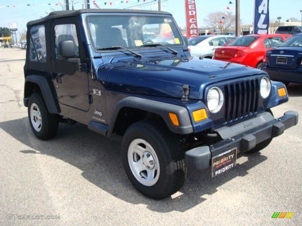 2004 Wrangler X 4x4 - Patriot Blue Pearl / Dark Slate Gray photo #8