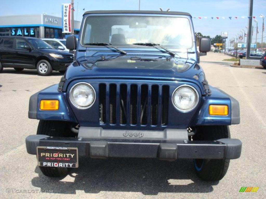 2004 Wrangler X 4x4 - Patriot Blue Pearl / Dark Slate Gray photo #9