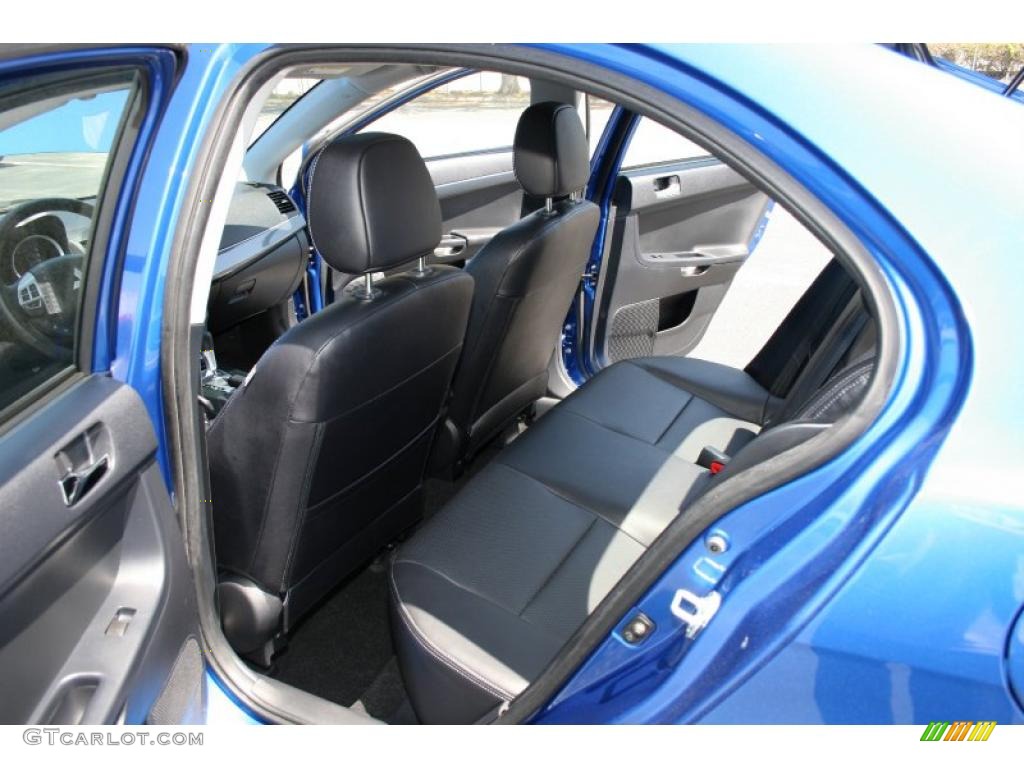 2010 Lancer Sportback GTS - Octane Blue Metallic / Black photo #13