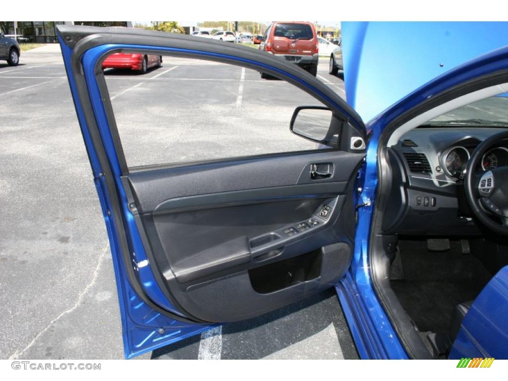 2010 Lancer Sportback GTS - Octane Blue Metallic / Black photo #26