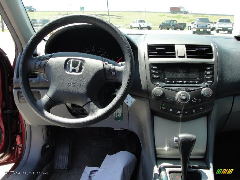 2003 Accord EX Sedan - Redondo Red Pearl / Gray photo #42