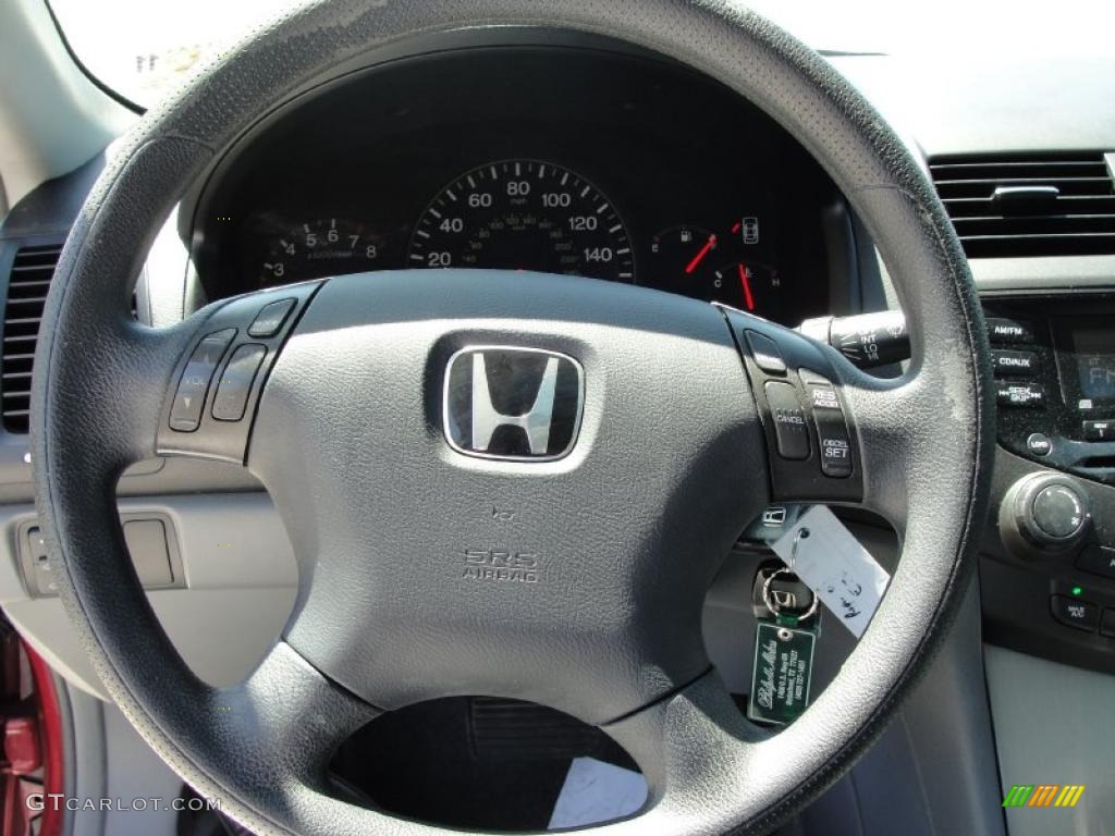 2003 Accord EX Sedan - Redondo Red Pearl / Gray photo #46