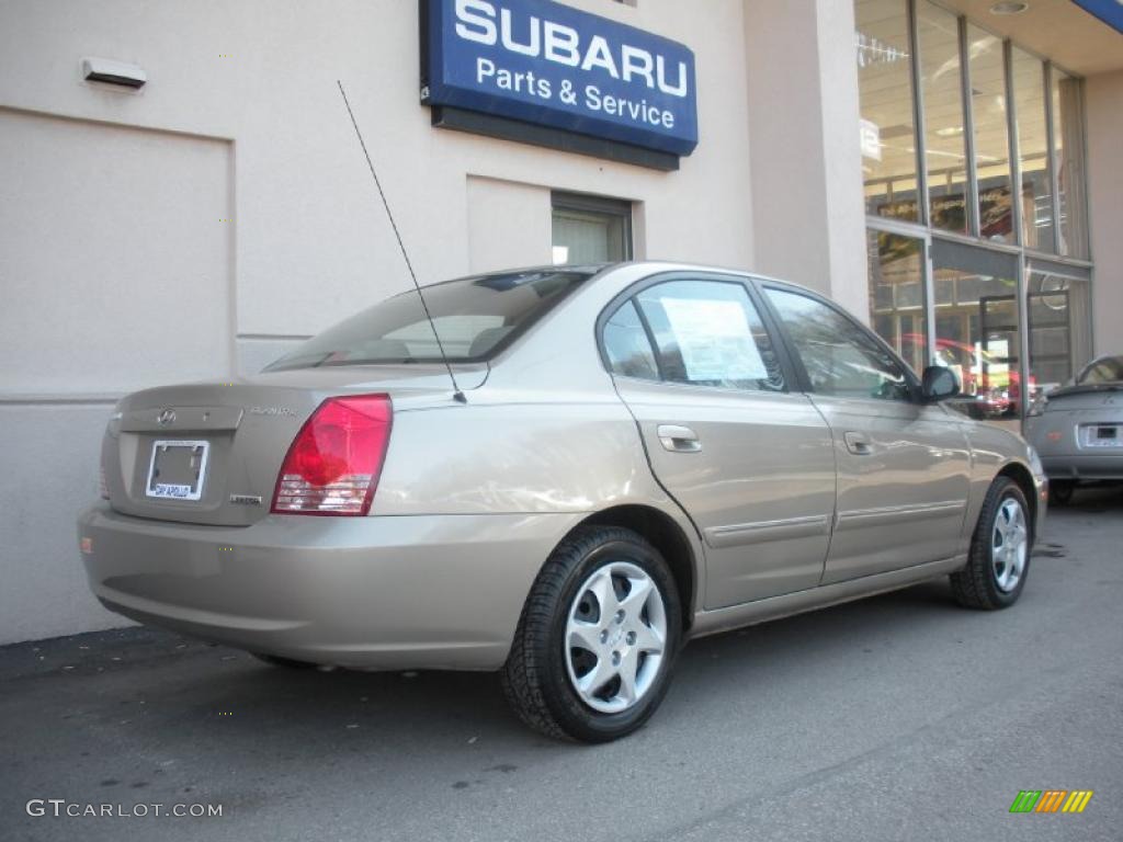 2006 Elantra Limited Sedan - Champagne Beige / Beige photo #3