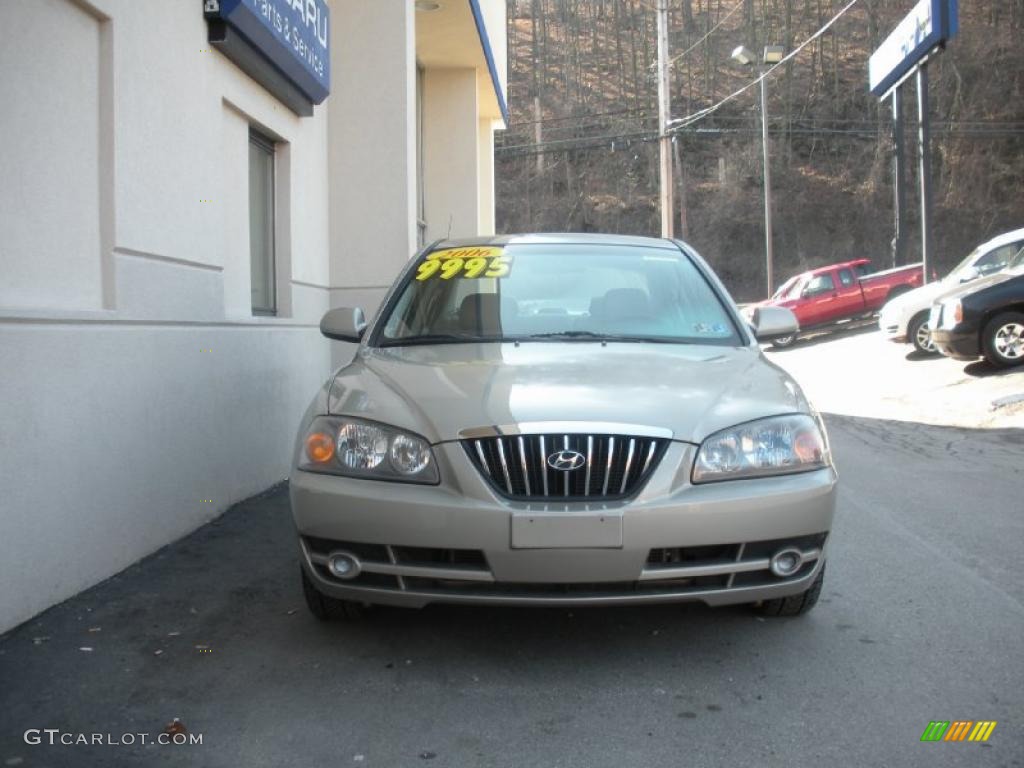 2006 Elantra Limited Sedan - Champagne Beige / Beige photo #7