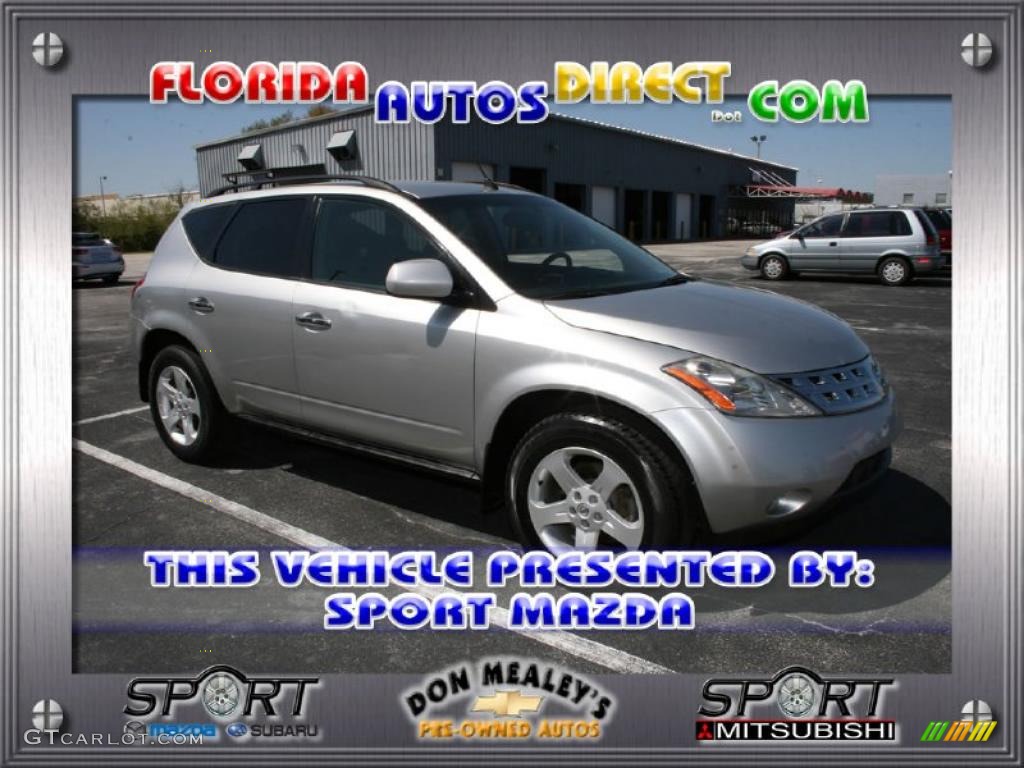 2003 Murano SL AWD - Sheer Silver Metallic / Charcoal photo #1