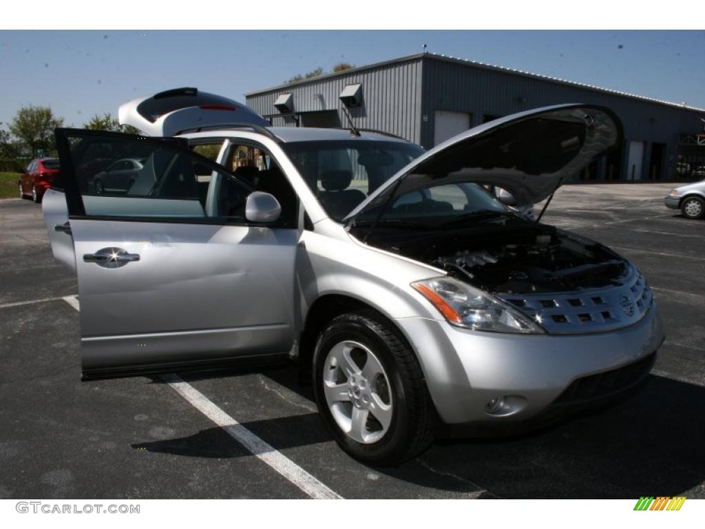 2003 Murano SL AWD - Sheer Silver Metallic / Charcoal photo #49