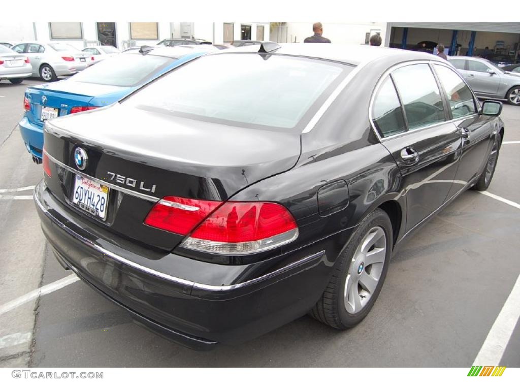 2007 7 Series 750Li Sedan - Jet Black / Beige photo #2