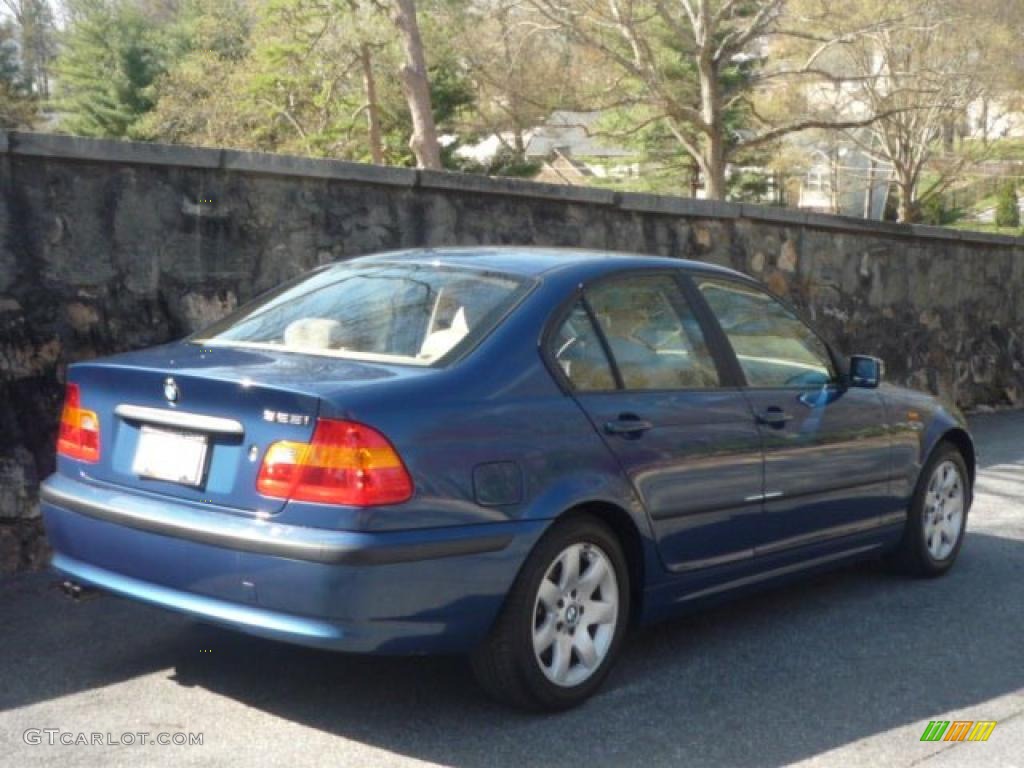 2002 3 Series 325i Sedan - Topaz Blue Metallic / Sand photo #11