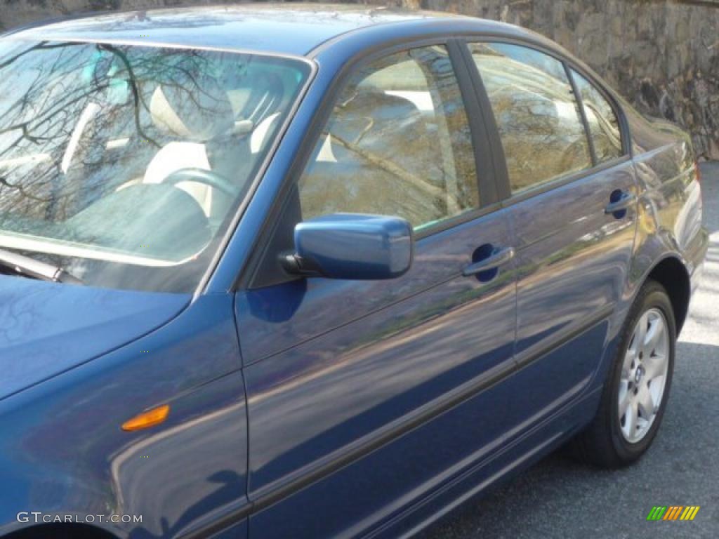 2002 3 Series 325i Sedan - Topaz Blue Metallic / Sand photo #14