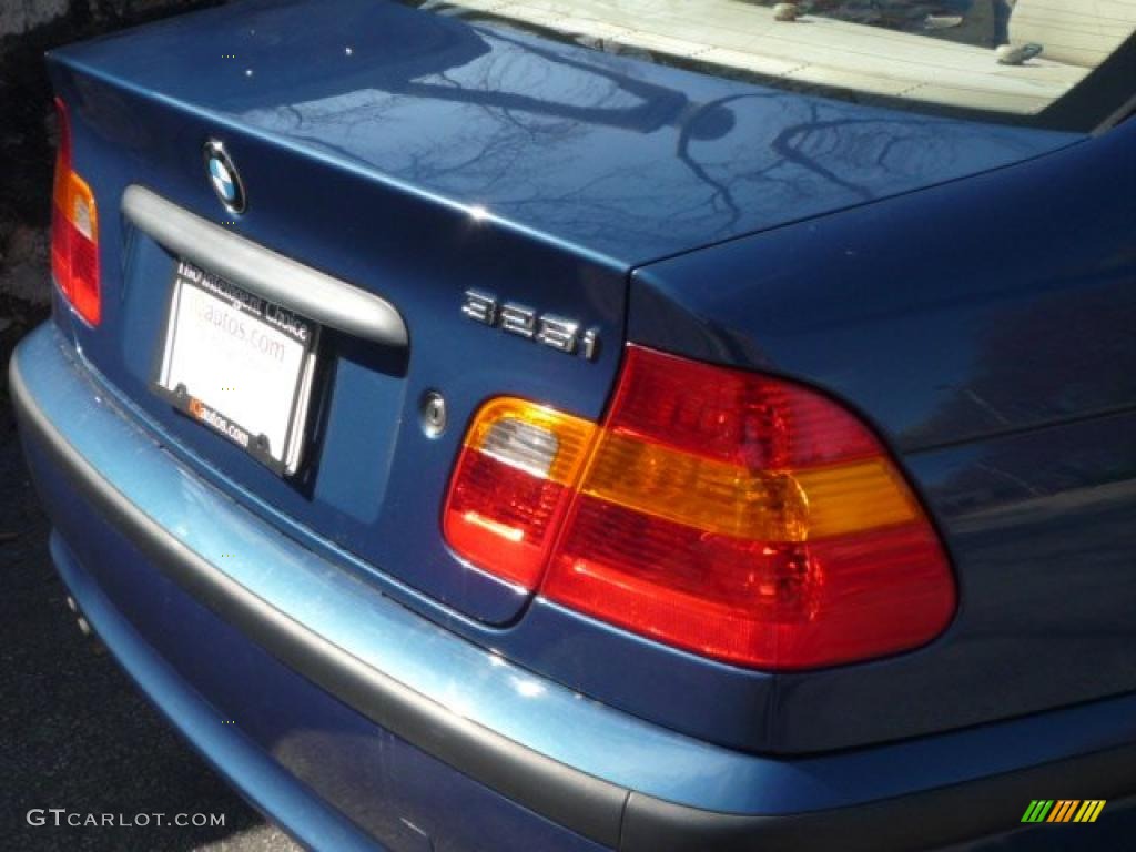 2002 3 Series 325i Sedan - Topaz Blue Metallic / Sand photo #15