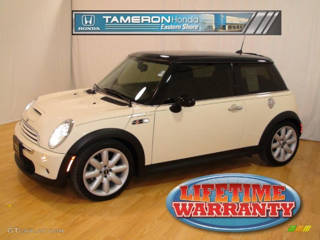 2006 Cooper S Hardtop - Pepper White / Space Gray/Panther Black photo #1