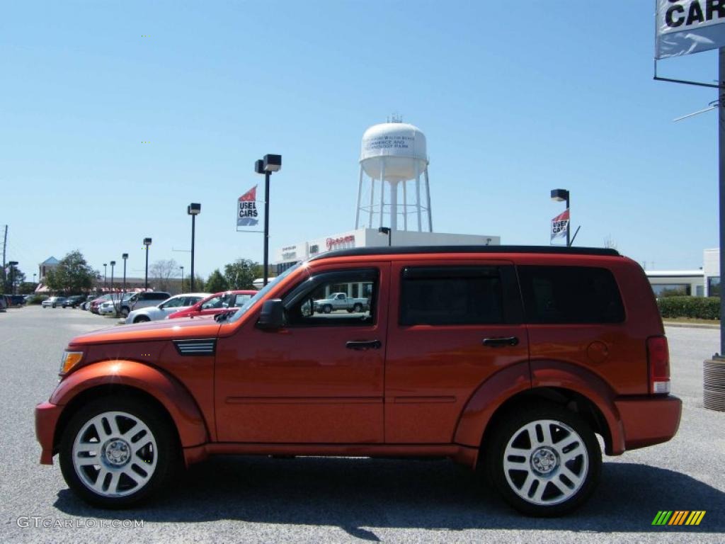 2008 Nitro R/T - Sunburst Orange Pearl / Dark Slate Gray photo #2