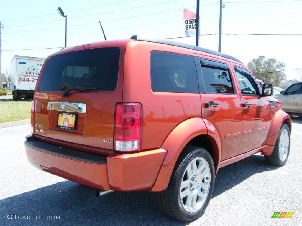 2008 Nitro R/T - Sunburst Orange Pearl / Dark Slate Gray photo #5