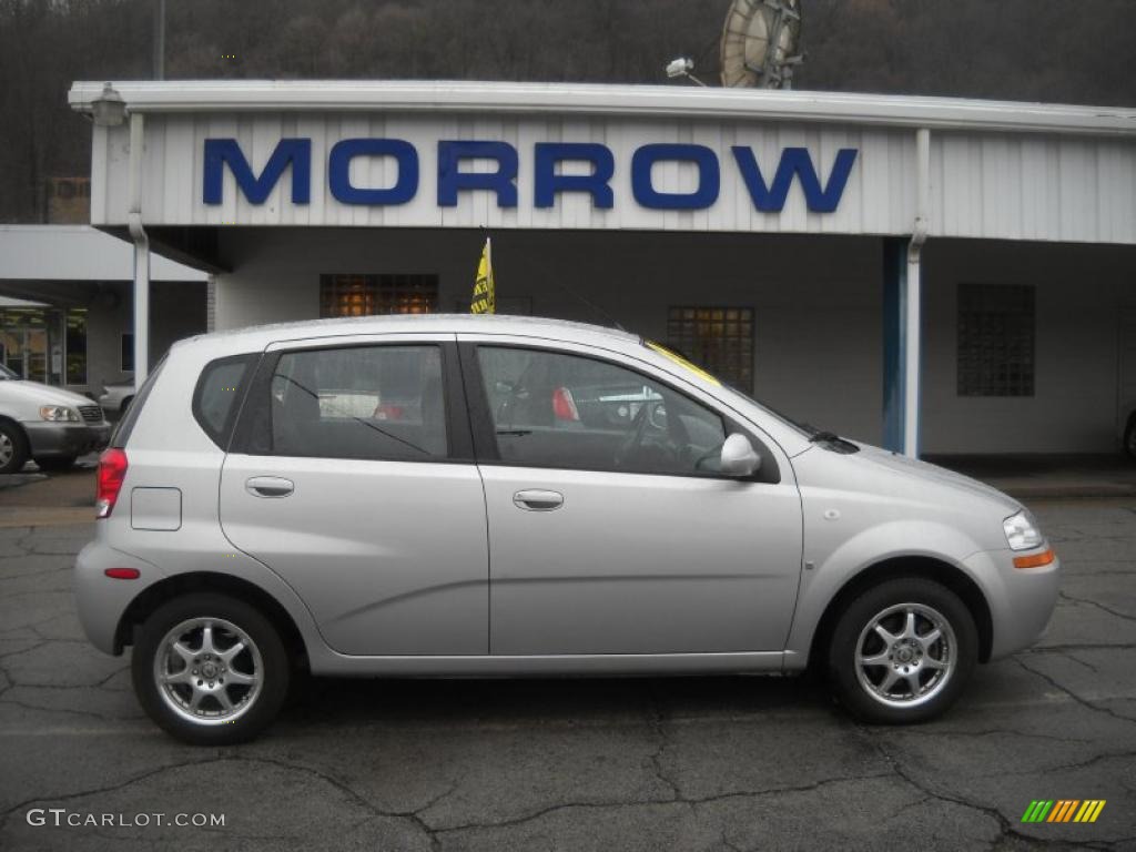 2007 Aveo 5 LS Hatchback - Cosmic Silver / Charcoal Black photo #1