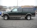 2001 Dark Highland Green Metallic Ford F150 Lariat SuperCab 4x4  photo #5