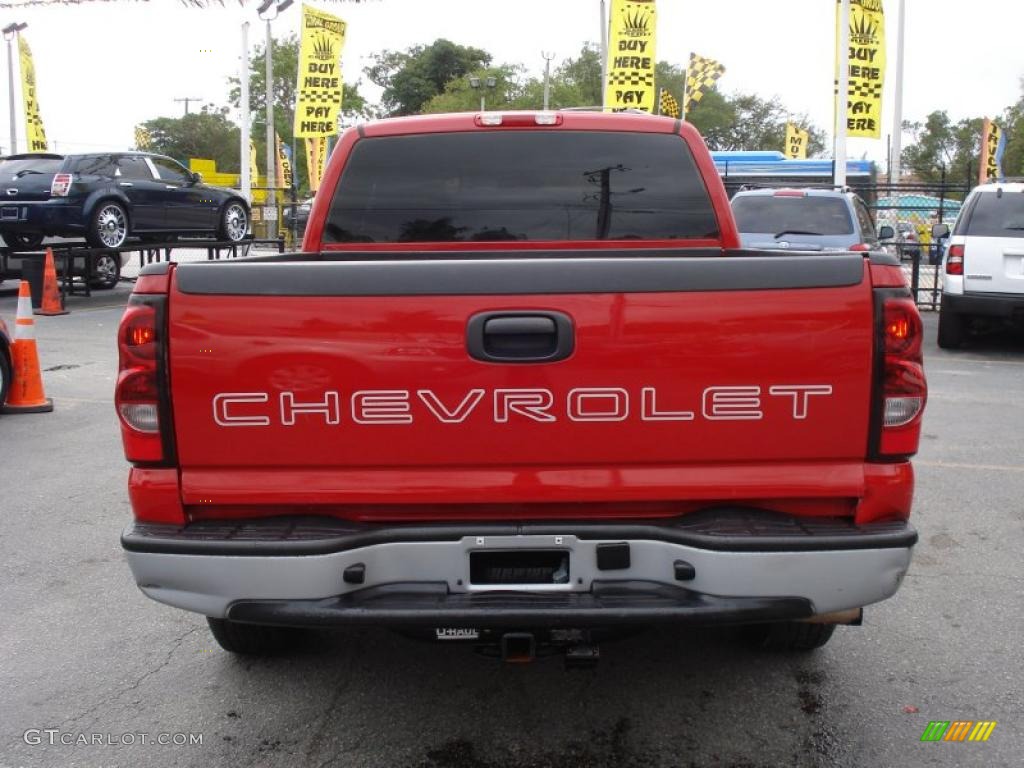 2006 Silverado 1500 LS Extended Cab - Victory Red / Dark Charcoal photo #5