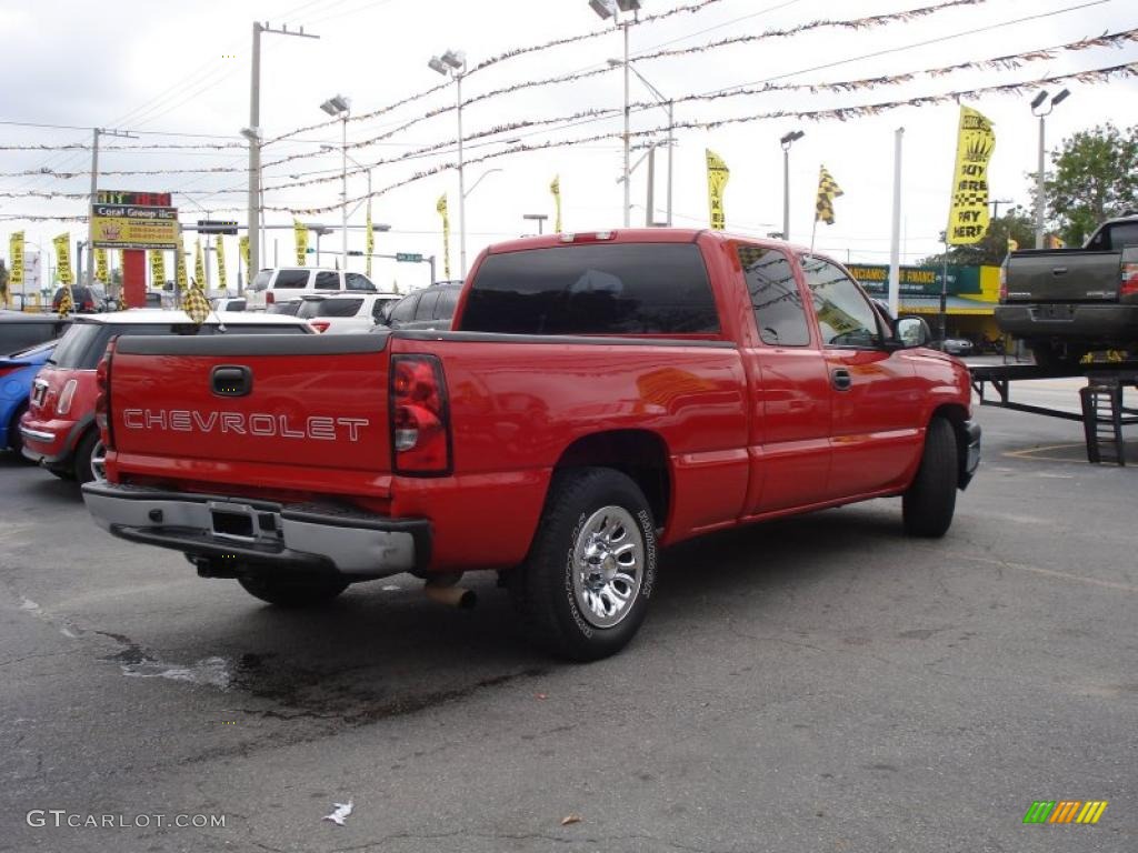 2006 Silverado 1500 LS Extended Cab - Victory Red / Dark Charcoal photo #6