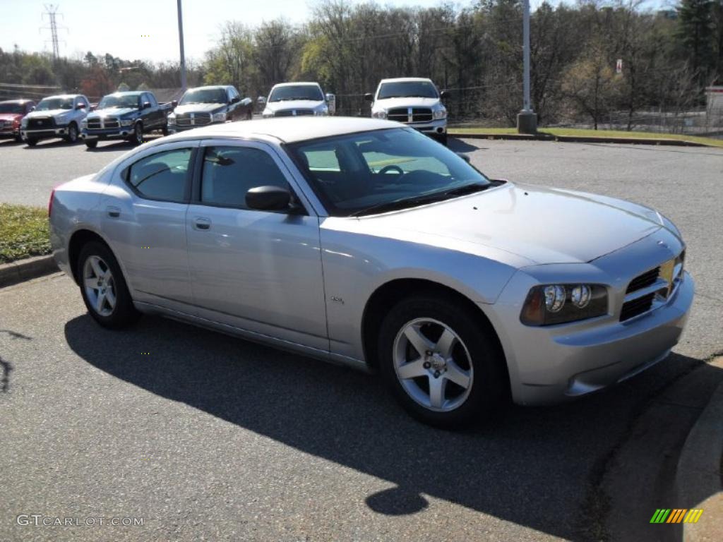 2009 Charger SXT - Bright Silver Metallic / Dark Slate Gray photo #5