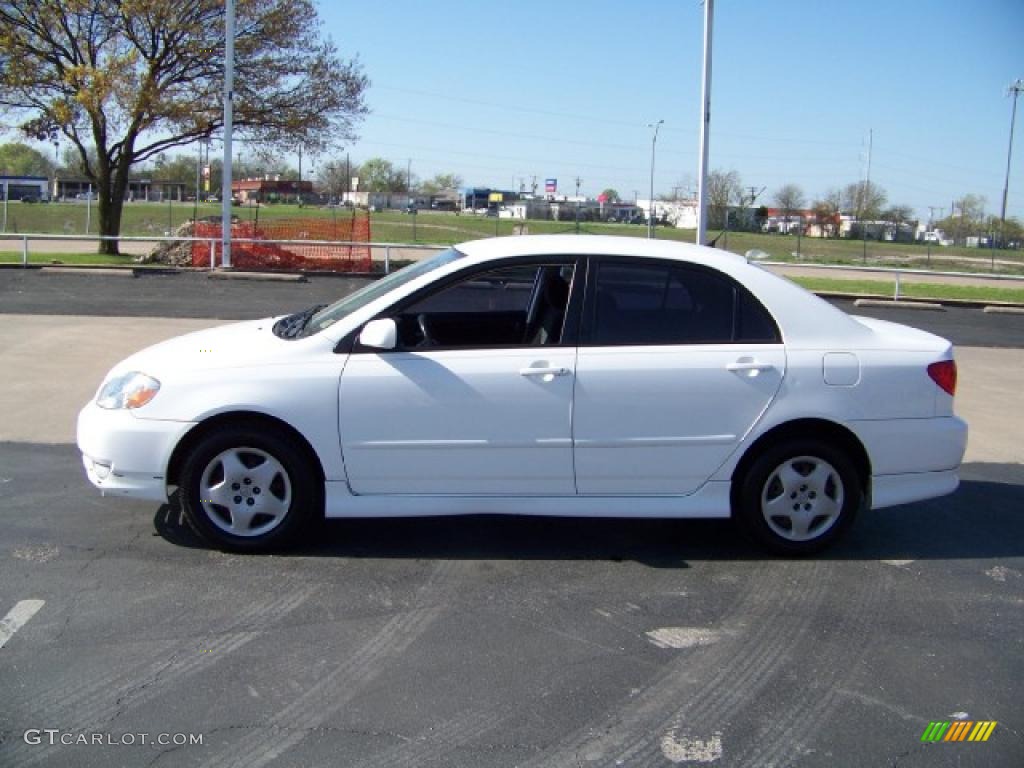 2004 Corolla S - Super White / Black photo #1