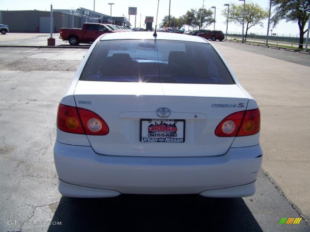 2004 Corolla S - Super White / Black photo #5