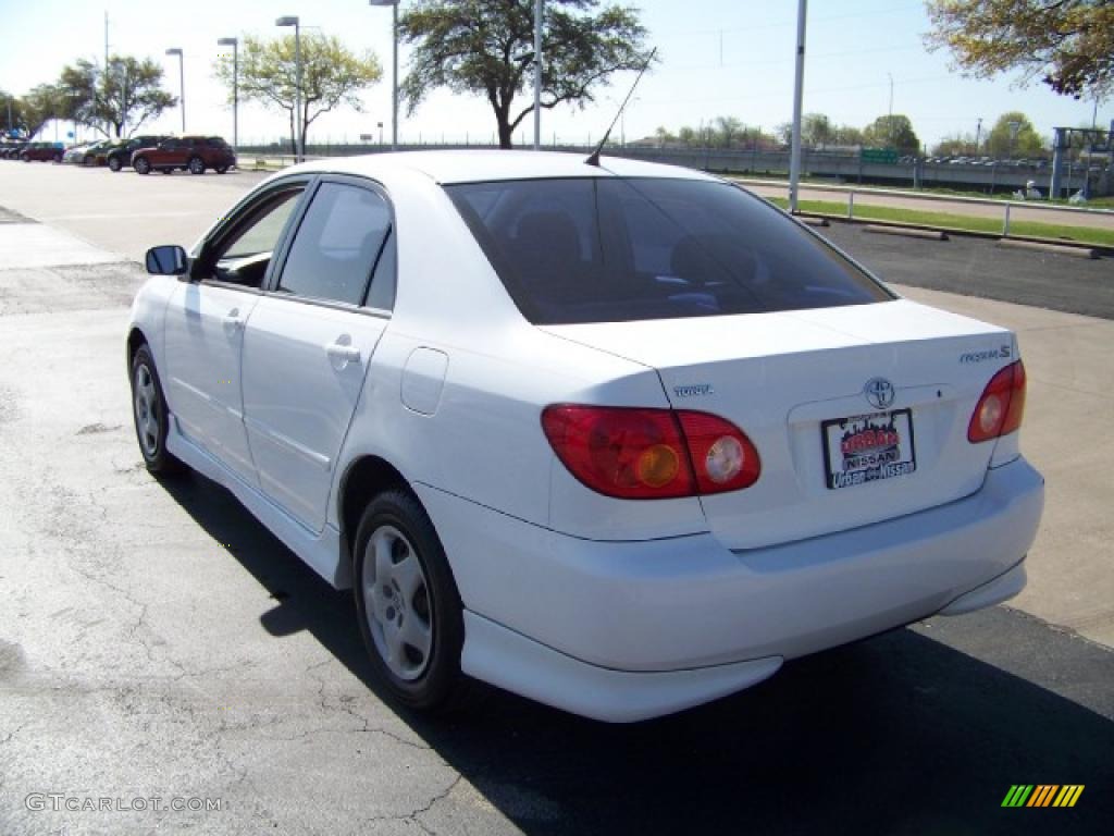 2004 Corolla S - Super White / Black photo #6