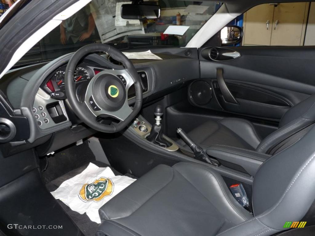 Charcoal Leather Interior 2010 Lotus Evora Coupe Photo