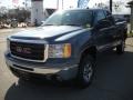 2010 Stealth Gray Metallic GMC Sierra 1500 SLE Extended Cab  photo #3