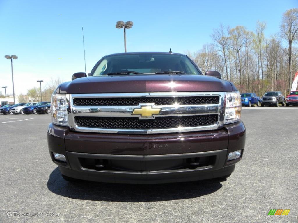 2008 Silverado 1500 LTZ Crew Cab 4x4 - Dark Cherry Metallic / Ebony photo #7