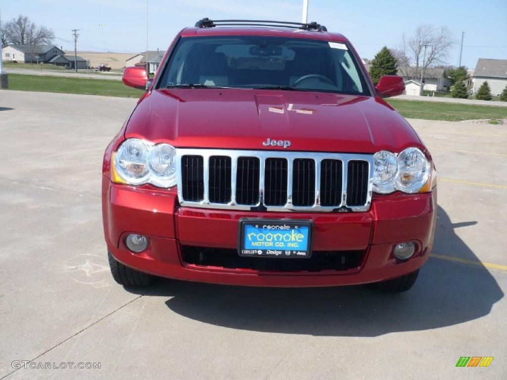 2010 Grand Cherokee Limited 4x4 - Inferno Red Crystal Pearl / Dark Slate Gray/Light Graystone photo #2
