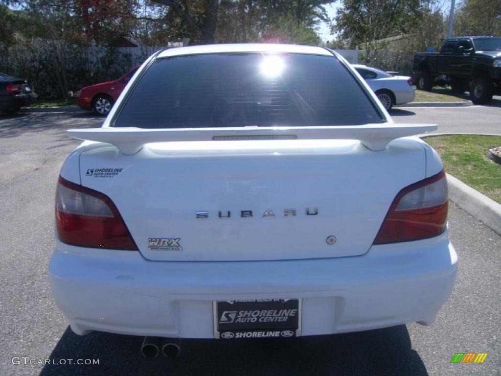 2002 Impreza WRX Sedan - Aspen White / Black photo #4