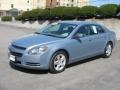 2009 Silver Moss Metallic Chevrolet Malibu LS Sedan  photo #2