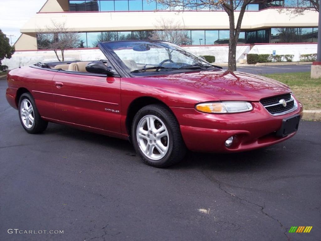 1997 Sebring JXi Convertible - Indy Red / Camel photo #2