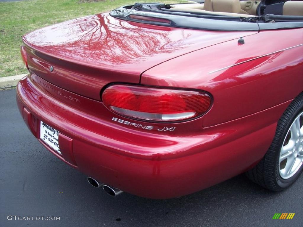 1997 Sebring JXi Convertible - Indy Red / Camel photo #9