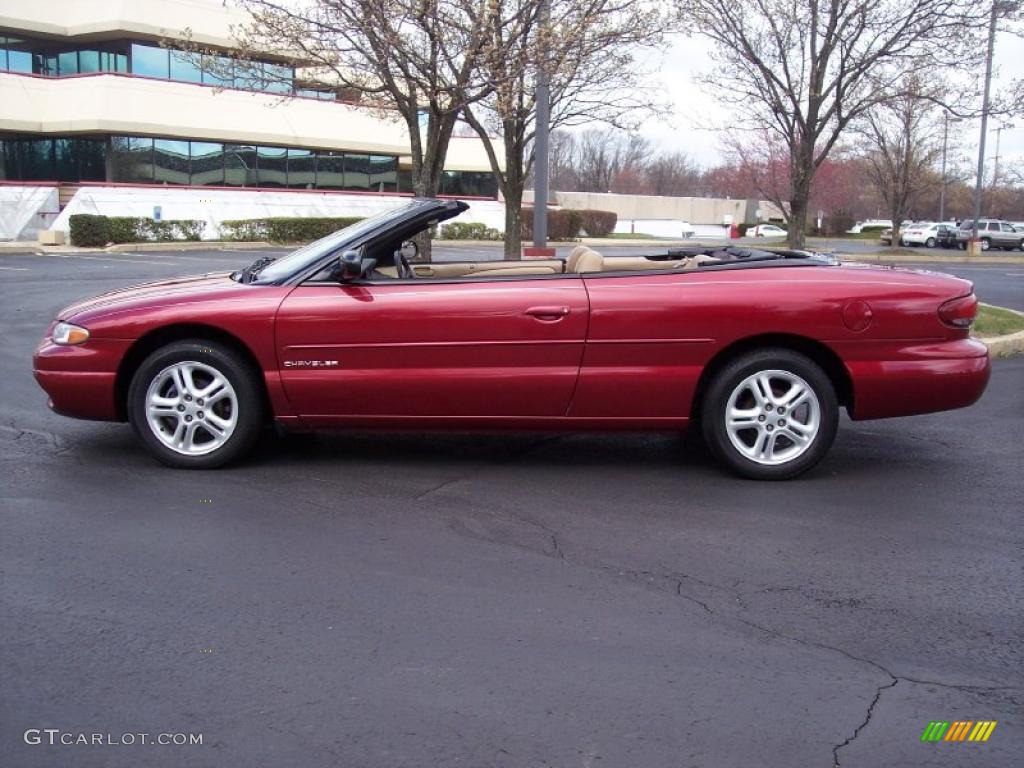 1997 Sebring JXi Convertible - Indy Red / Camel photo #15