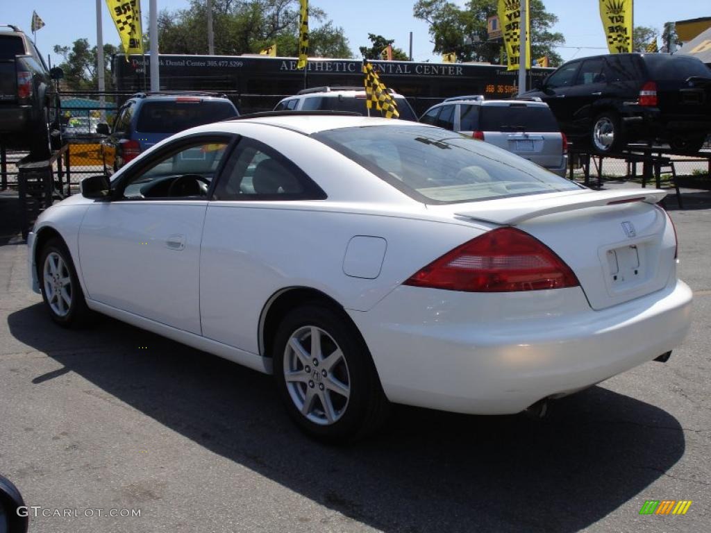 2003 Accord EX V6 Coupe - Taffeta White / Ivory photo #4