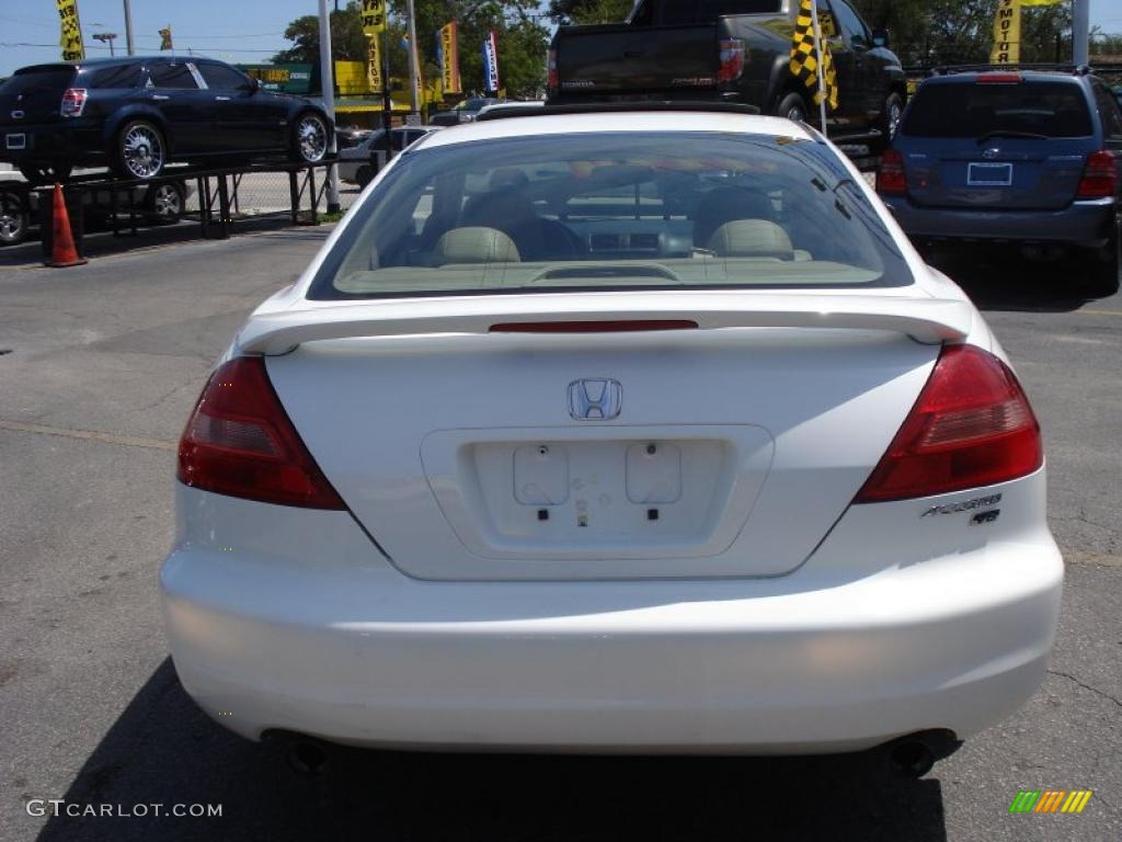 2003 Accord EX V6 Coupe - Taffeta White / Ivory photo #5